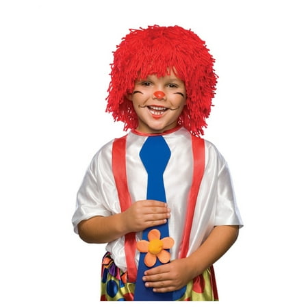 Unisize Adult or Child Short Red Rag Doll Raggedy Andy Costume Yarn Wig
