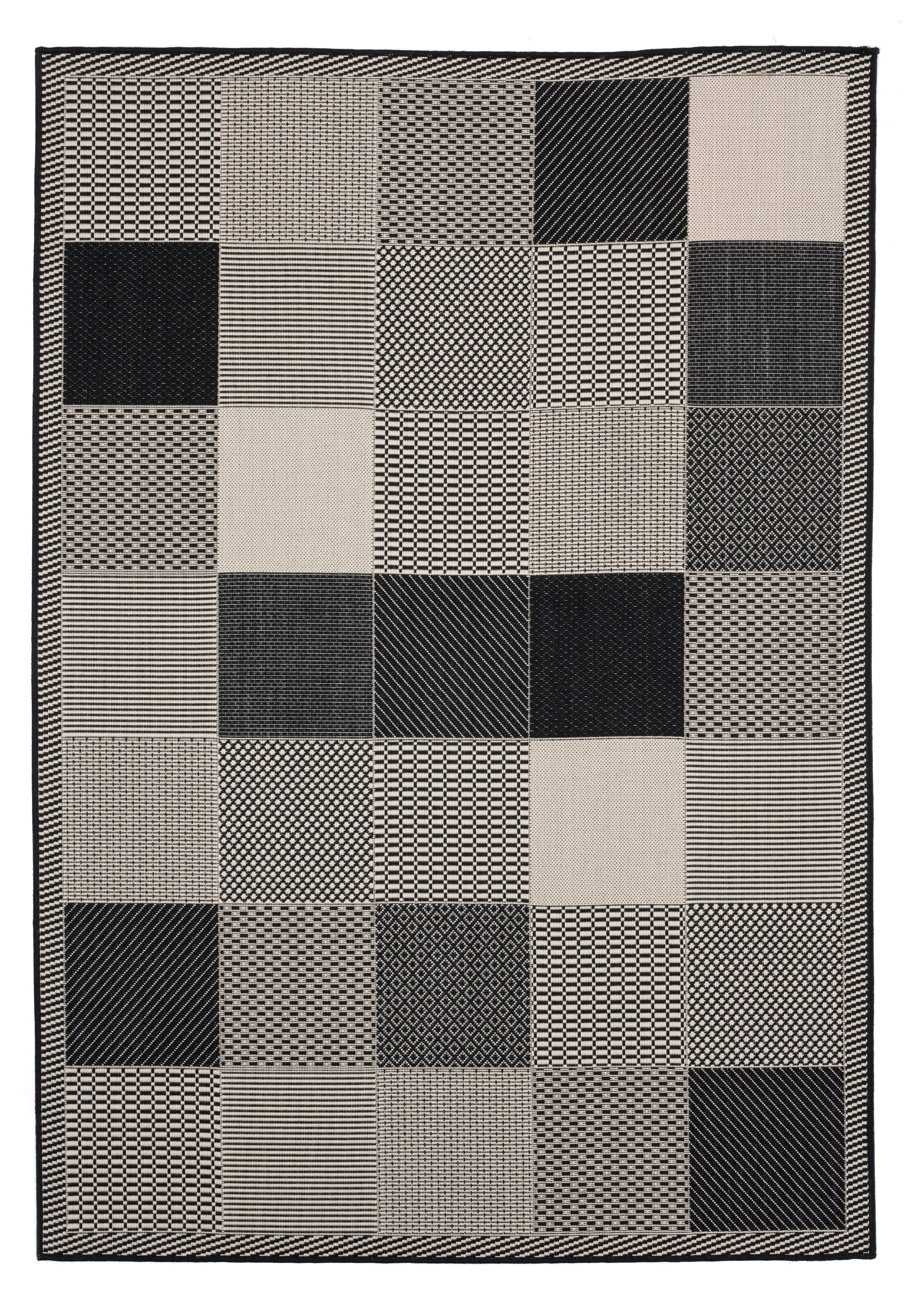 United Weavers Mali Dabeda Contemporary Geometric Area Rug, Black, 5'3" x 7'6"
