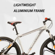 Eurobike Aluminum Mountain Bike 21 Speed 29 inch Bicycle for Men or Women Adults Silver