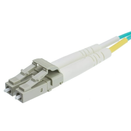 eDragon 10 Gigabit Aqua Fiber Optic Cable, LC / LC, Multimode, Duplex, 50/125, 25 meter (82 feet) Fiber Optic Audio Cable, (ED71989)