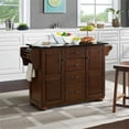 thumbnail image 2 of Pemberly Row Modern Black Granite Top Kitchen Island in Mahogany, 2 of 16