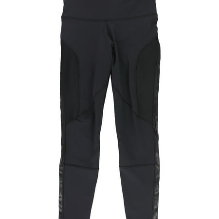 Reebok Womens Lux High-Rise Tight Stretch Compression Athletic Pants, Black, Small