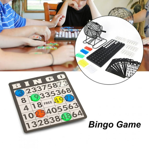 Noref Party Bingo Game,Lucky Ball Bingo Game,Traditional Wine Set Bingo Game Lucky Ball Bar Party Lottery Machine Family Group Entertainment