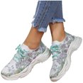 thumbnail image 3 of AUDeals Women Travel Walking Shoes - Lightweight Breathable Mesh Sneakers for Casual Trips and Everyday Motion (Green, 8.5), 3 of 8