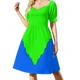 thumbnail image 4 of Vestido de manga corta con brillo, atuendos de verano para mujer, vestidos de cumpleaños, vestidos para eventos especiales, vestidos de fiesta, 4 of 8