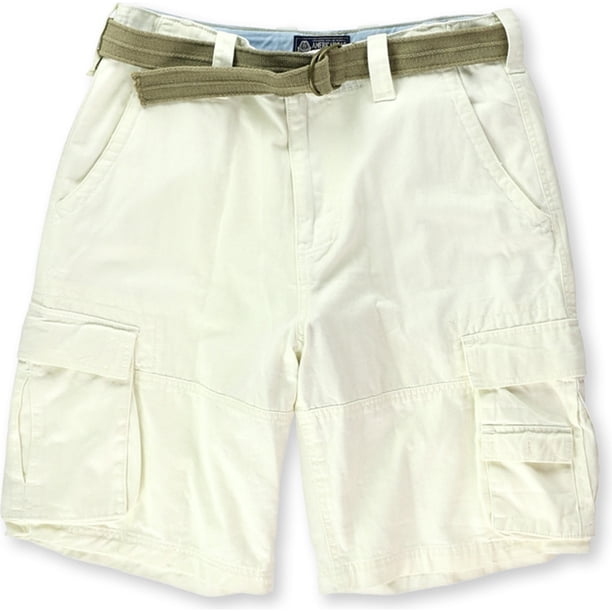 American Rag Mens Edv Belted Casual Cargo Shorts, Blanco, 33 American Rag Carga