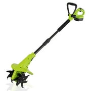 18V Handheld Electric Cordless Tiller - Battery Powered Hand Held Front Tine Soil Cultivator, High Power Gardening Tool Cultivation Machine - Perfect for Ground, Garden, Lawn - SereneLife PSLTLL1854