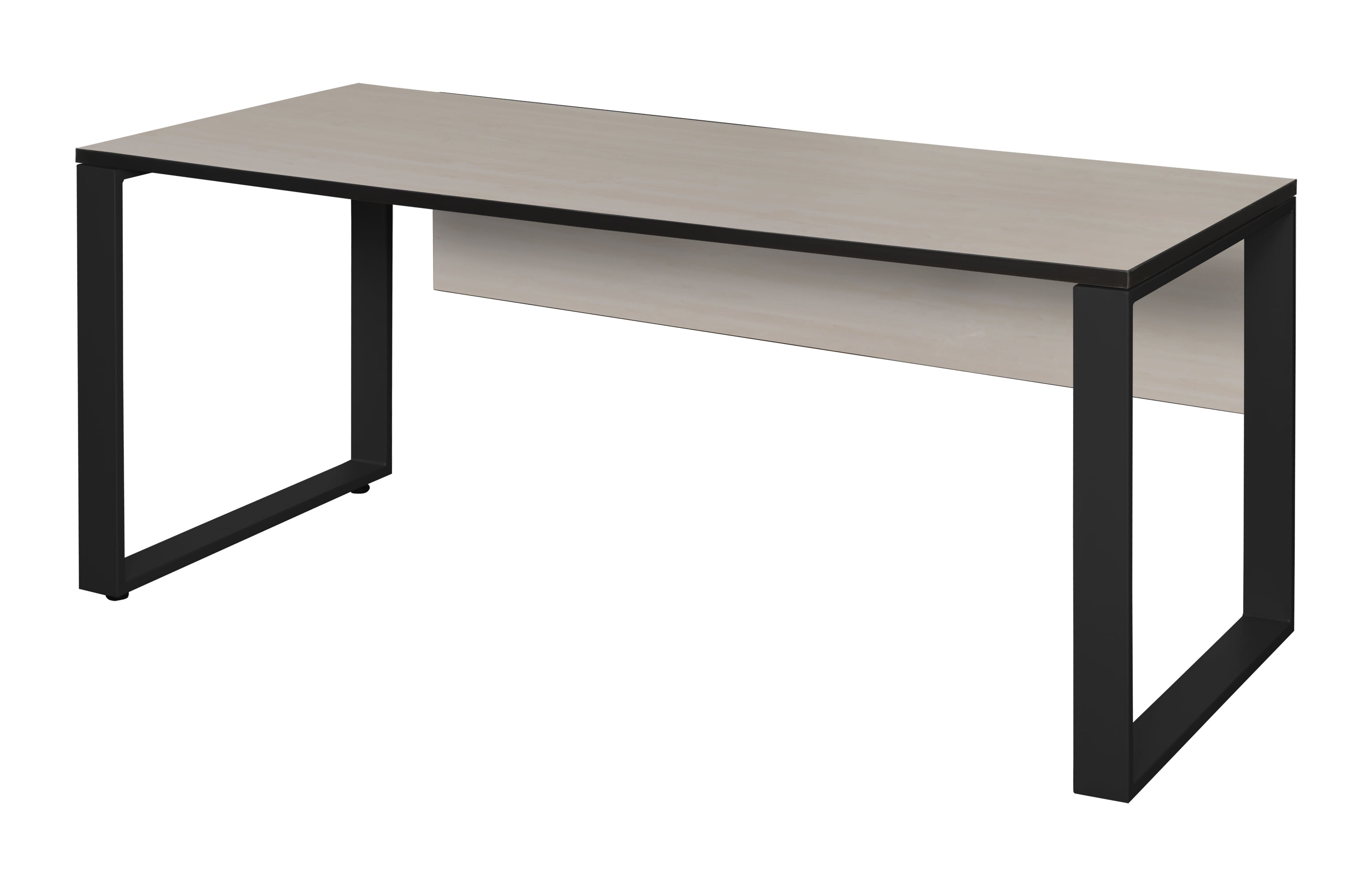 Structure 66" x 30" Training Table with Modesty Panel Maple/Black