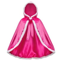 Gyratedream Toddler Girls Party Hood Cloak Dress Up 2-9 Years Child Girls Princess Cape Christmas Costumes