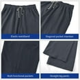 thumbnail image 3 of Scrubs for Women Set - Stretch Top & Cargo Pants with Multi Pocket for Nurse Gray S, 3 of 7