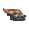 thumbnail image 4 of KarParts360 For Ford Explorer 2013 2014 2015 Headlight Driver And Passenger Side | Pair | Clear Lens | Black Housing | Sport Model | With Projector/Black Trim | With Bulb | For FO2502313, FO2503313, 4 of 6