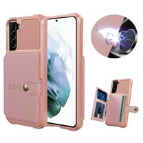 Feishell for Samsung Galaxy S22 Plus Wallet Case, [ S22 Plus/   ] with ID&Credit Card Holder Slots Pockets Wallet Back Cover Stand Flip Folio Leather Magnetic Absorption Cover, Rosegold