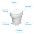 AquaMagic V Pedal Flush RV Toilet