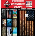 thumbnail image 4 of Cornhole Board Vinyl Wrap Decals (Set of 2) Patriotic Bean Bag Toss Wrap Stickers (Rustic Wood), 4 of 6