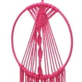 thumbnail image 3 of Uxcell 80 cm Iron Ring Macrame Dream Catchers Handmade Woven Cotton Dream Catcher for Decoration Rose Red, 3 of 6