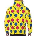 thumbnail image 7 of Sikiie Colorful Ping Pong Men's Hoodie, Essentials Hoodie, Sweatshirt, Pullover Hooded Sweatshirt for Men-Small, 7 of 7