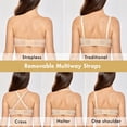 thumbnail image 6 of DELIMIRA Women's Padded Plus Size Strapless Bras Full Coverage Underwire Multiway Bra, 6 of 6