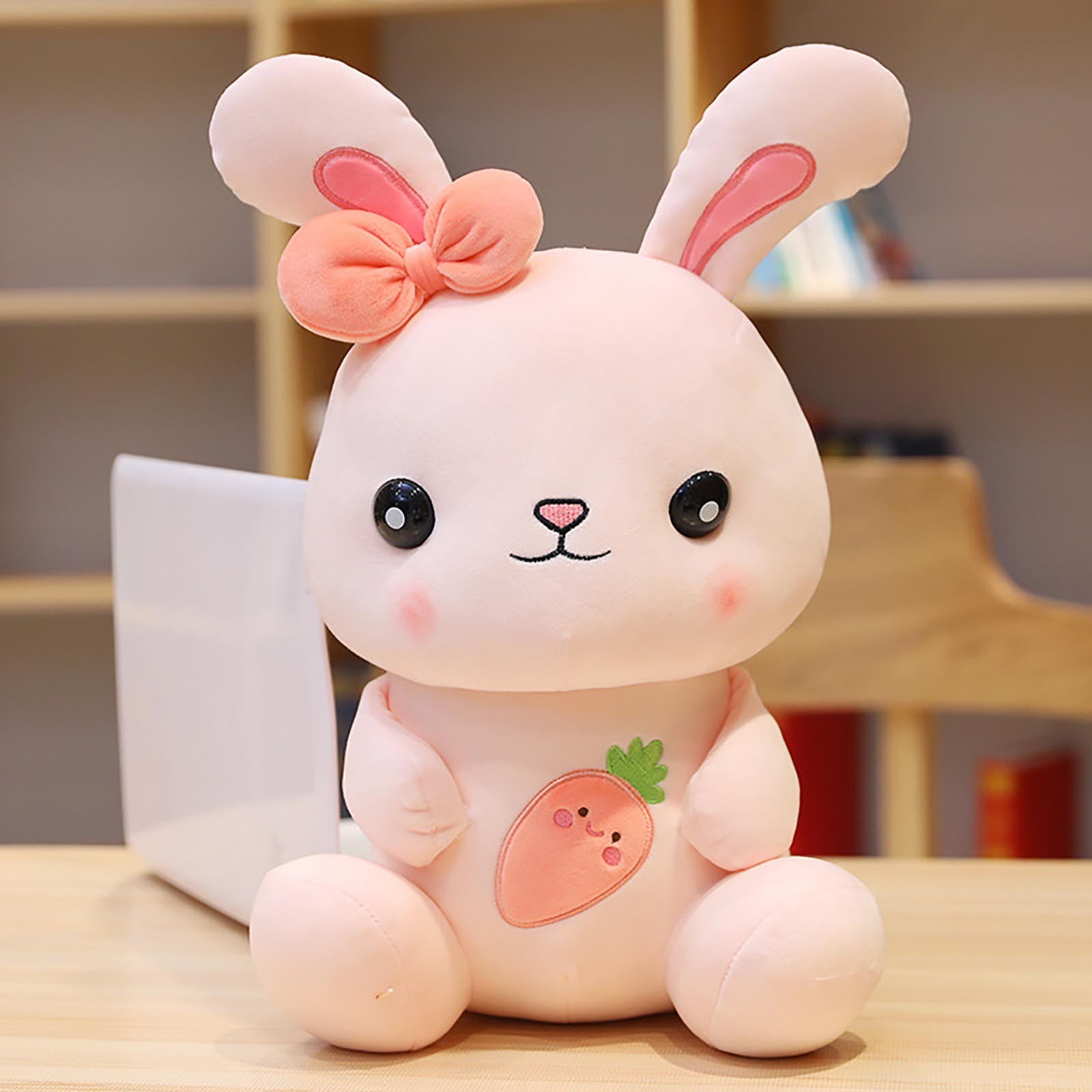 1pc Cute Rabbit Plush Pillows With 8 Small Pudding Bunny Plush Toys Gift 