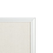لوحة نشرة U Brands Linen 40 × 30 بوصة إطار ديكور أبيض 2917U00-01