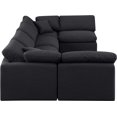 thumbnail image 5 of Meridian Furniture Indulge 199" Fabric U-Shaped Modular Sectional in Black, 5 of 10