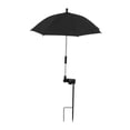 thumbnail image 3 of S SERENABLE Parapluie de Jardin Insert au Sol Multifonction Léger Noir, 3 of 9