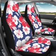 thumbnail image 4 of XYZCANDO Hibiscus Flowers Front Seat Cover Stretchy Anti-Slip Car Seat Covers Interior Car Interior, Easy to Install Protector Truck Vehicle, 4 of 10