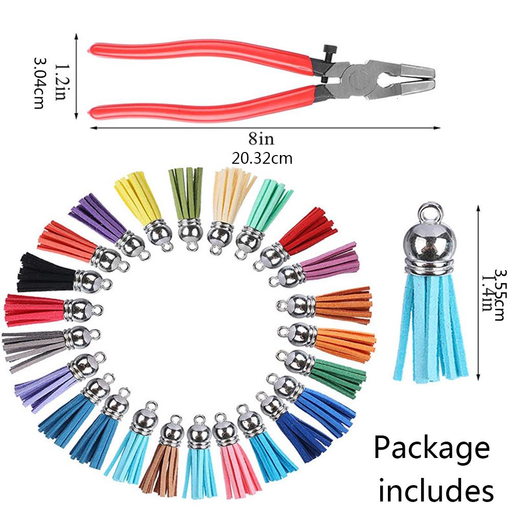Rvaymup 113pcs for Key Fob Hardware Set with Pliers Keychain Tassel Pendant Swivel Snap