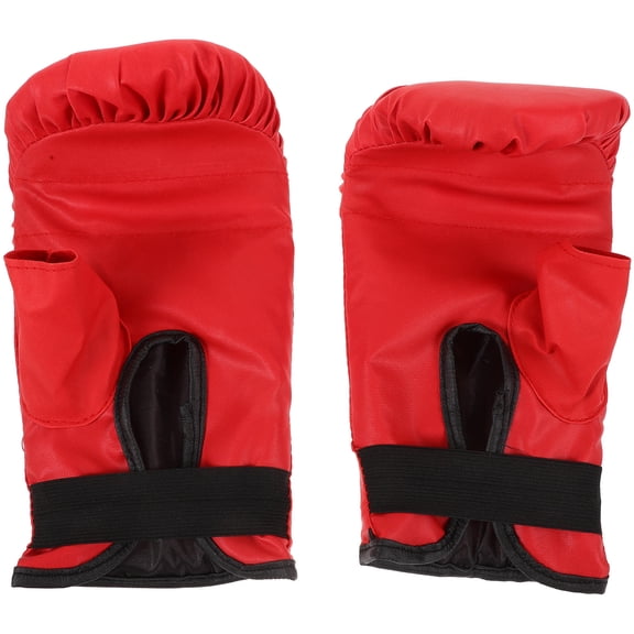 HOMEMAXS Boxing Gloves White Kickboxing Title Miss Men and Women Red