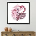 thumbnail image 3 of Designart 'Pink Flamingo In Tropical Summer I' Traditional Framed Art Print, 3 of 4
