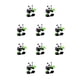 thumbnail image 1 of Adornos para pasteles de juguete de Panda Bewildely Tipo 2 10piezas, 1 of 4