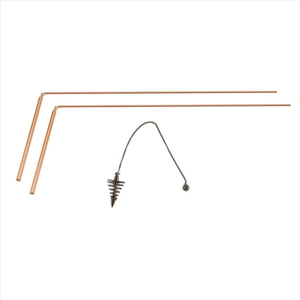 2 Varillas de Cobre para Radiestesia, Varillas de AdivinacióN Espiritual, Varillas de Cobre Flexibles, Varillas de EspíRitu para Radiestesia con Colgante de PéNdulo