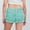 A299-Green, variant on Women's Bubble Shorts Gingham Print Elastic Ruffle Waist and Hem Casual Summer Casual Shorts
