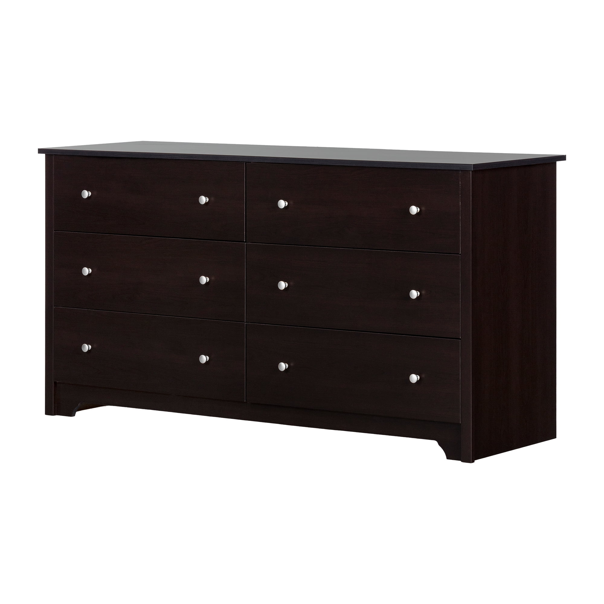 South Shore Vito 6Drawer Double Dresser, Brown