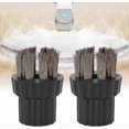 thumbnail image 4 of Round Brush Set for Steam Cleaners and Floor Polishers, 2pcs Brass Heads, Compatible with Handheld Steam Mops and Cleaning Accessories, 4 of 5