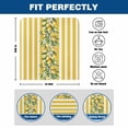 thumbnail image 6 of Summer Plant Chair Covers Set of 1 Retro Lemon Leaf Yellow Stripe Chair Back Covers Stretch Removable Washable Slipcovers Protector for Dining Room Kitchen Party Decor, 6 of 9