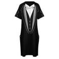 thumbnail image 4 of TUXEDO Loose Pocket Dress Dress for pregnant women evening dress women, 4 of 6