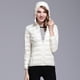 thumbnail image 3 of Parkas de manga larga para mujer, chaqueta acolchada de manga larga con capucha y cremallera, abrigo de plumón acolchado, tops de invierno con bolsillos, abrigo para mujer, 3 of 8