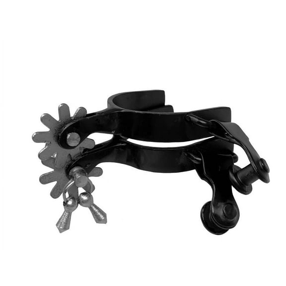Showman Toddler Black Steel Jingle Bob Spurs