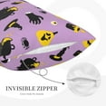 thumbnail image 3 of Goofa Cute Halloween Pattern Pillow Case – Plush & Soft Cushion Cover, Hypoallergenic Throw Pillow Case for Comfortable Sleep with Envelope Closure-20"x30", 3 of 6