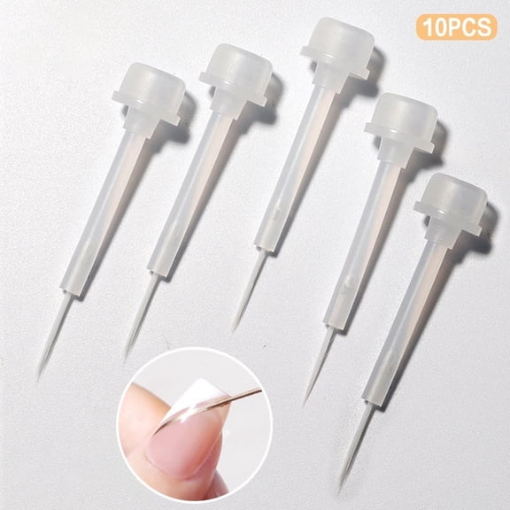 10Pcs Nail Polish Brush Nail Polish Bottle Replacement Brush Nail Art Brush Liquid Applicators Manicure Tools