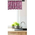 thumbnail image 3 of Ambesonne Grey Floral Birds Window Valance, Whimsical Animals, 54" X 12", Pale Fuchsia and Eggplant, 3 of 3