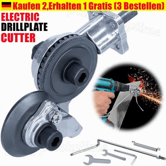 Electric Drill Plate Cutter, Metal Nibbler For Cutting Iron, Steel, Copper, Aluminum, Easy Installation And Portable Design Ensure Versatility And Convenience In Various Metalworking Tasks