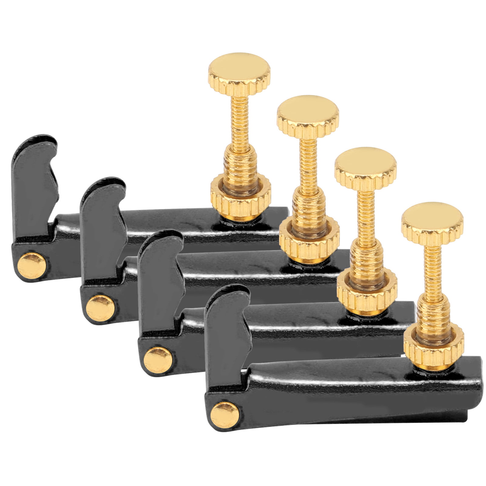 3/4-4/4 Violin Fine Tuners, -quality Metal Material Professional Violin  Fine Tuners For Violin Black,Silver,Gold