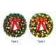 thumbnail image 2 of Widget Corona de Navidad con bolas de nudo de lazo, guirnalda colgante de Feliz Navidad de 20 pulgadas, corona Artificial para decoración de fiesta de pared de puerta delantera Abanopi Widget, 2 of 7