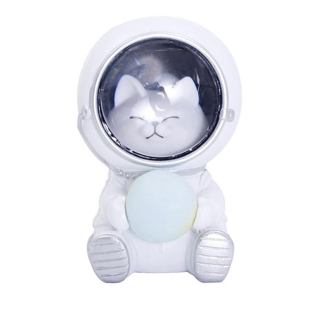 Pet Spaceman Night Light Decoración Del Hogar Regalo De Los Niños Adornos De Dormitorio Eigraketly HA043341-03