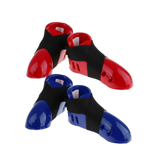 Protector Taekwondo Pie Guard Taekwondo Protector Pie Karate Sparring Empeine Material Espuma NBR Pu Adecuado para Mujeres Hombres Entrenamiento XL