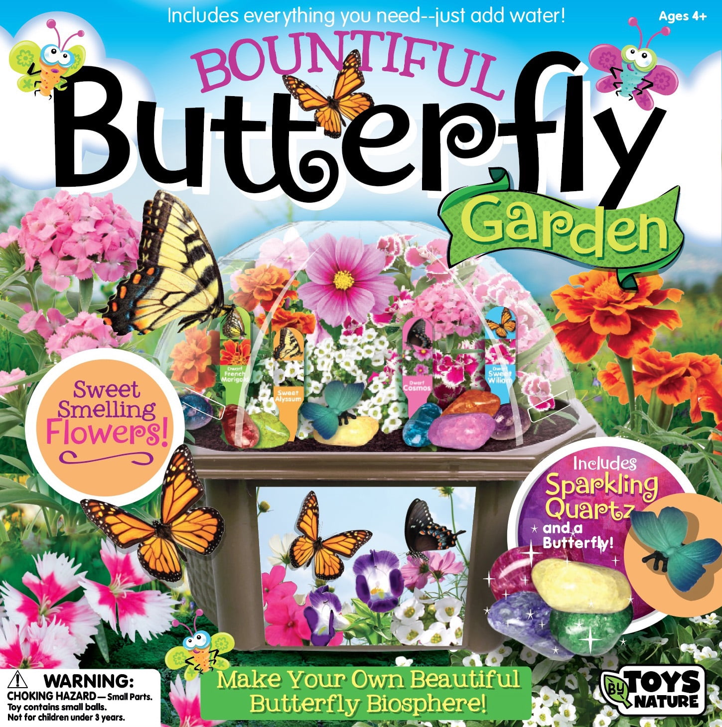 Toys By Nature - Bountiful Butterfly Garden - Indoor Micro-Gardening Kit