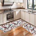 thumbnail image 3 of Kitchen Rugs Sets Of 2,Multicolor Christmas Snowman Pattern Anti Fatigue Kitchen Mat Rugs Non Slip Washable,Decorative Kitchen Floor Mats for Kitchen,Sink,Laundry,17"X47", 3 of 5