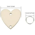 thumbnail image 4 of 200 Pcs Wooden Circles Wooden Heart Tags Arts Crafts with Holes Rings for Birthday Boards Valentine, 4 of 9