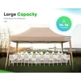 thumbnail image 5 of Quictent Privacy 10x15 Ez Pop up Canopy Tent with Sidewalls, Enclosed Outdoor Party Tent Event Gazebo Shelter Waterproof (Beige), 5 of 7